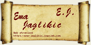 Ema Jaglikić vizit kartica